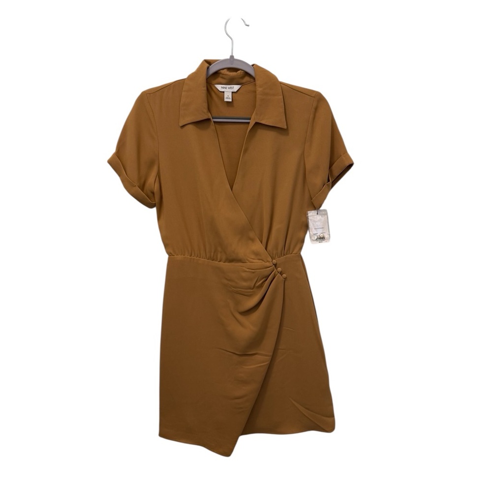 Kohl's Tan Wrap Mini Dress